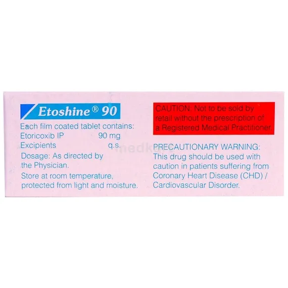 etoshine 90mg tablet 10's